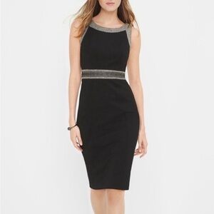 WHBM Tweed Combo Sheath Dress